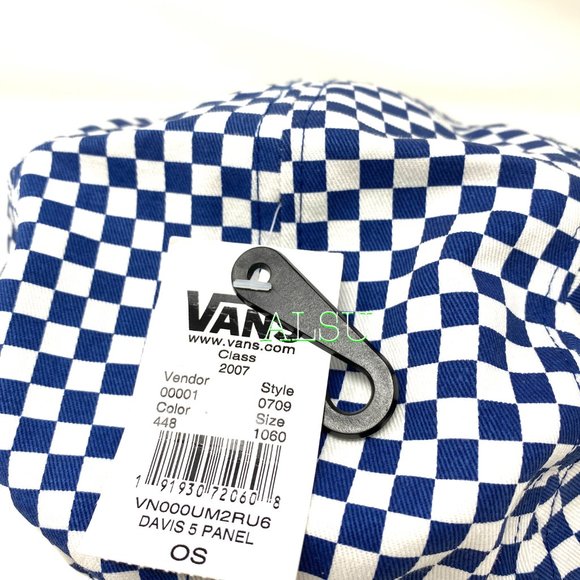 VANS Davis 5 Panel SnapBack Checkerboard Men’s Cap - Picture 5 of 7